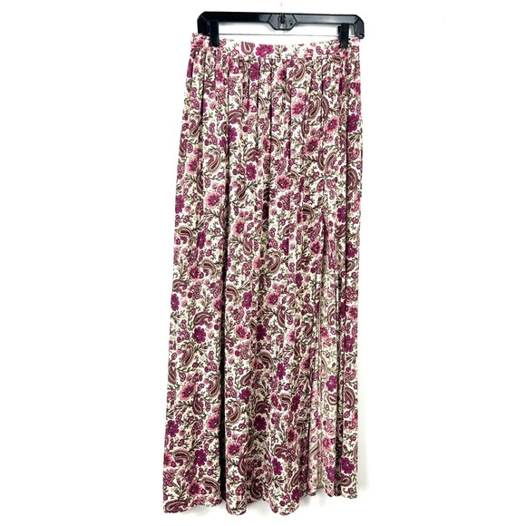 Patrons of Peace Maxi Skirt Women Sz M Floral Paisley Lightweight Flowy 1188T - Picture 1 of 11